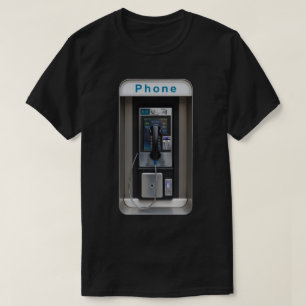 Retro Payphone Design, Vintage Telephone Booth Art T-Shirt