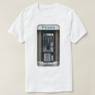 Retro Payphone Design, Vintage Telephone Booth Art T-Shirt