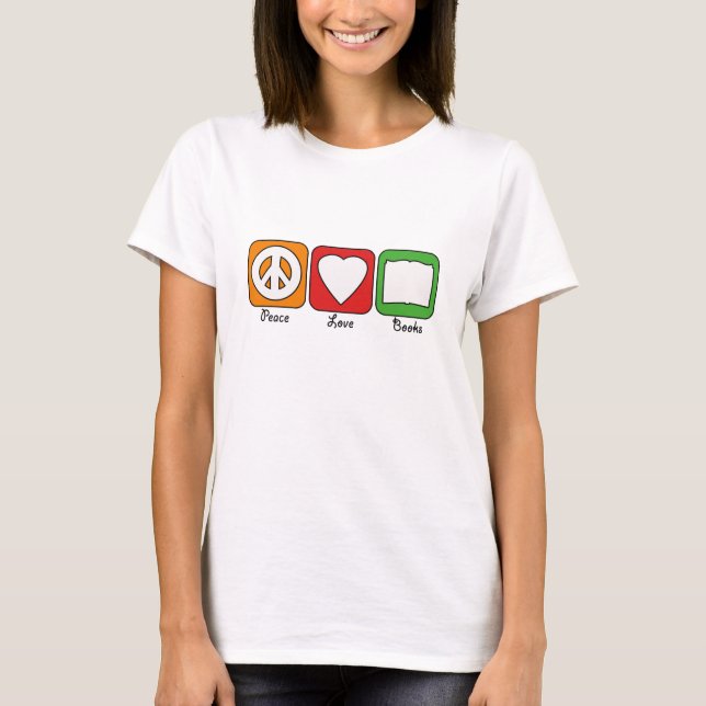 Retro Peace, Love, Books (Dark) Women's T-Shirt (Front)