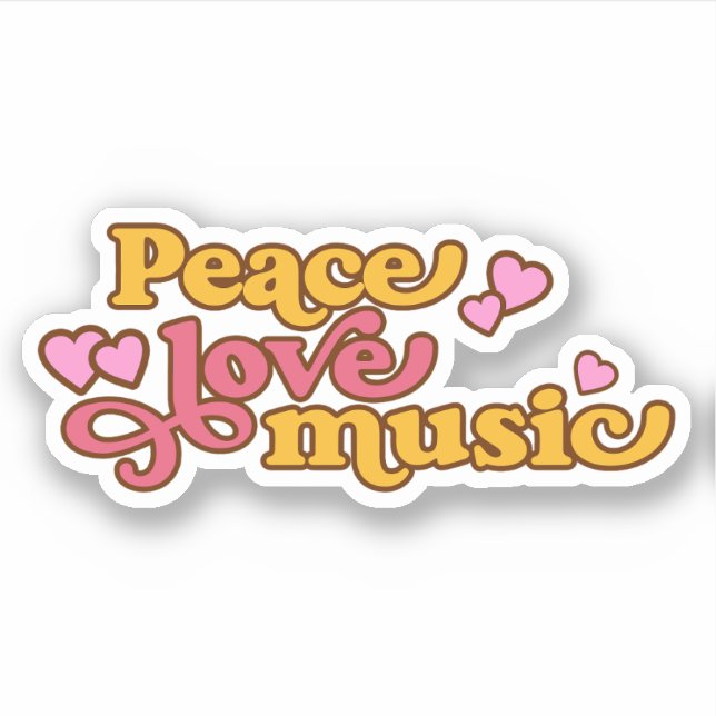 Retro Peace Love Music (Front)