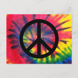 Retro Peace Postcard