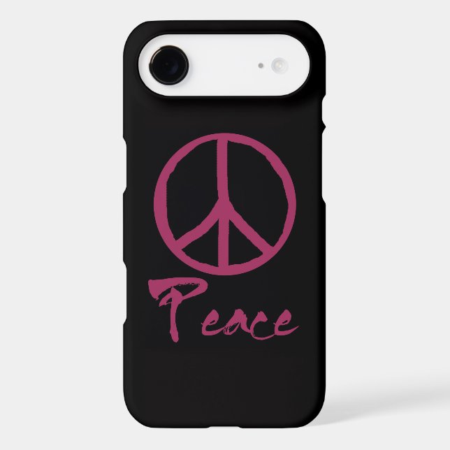 Retro Peace Sign Case-Mate iPhone Case (Back)