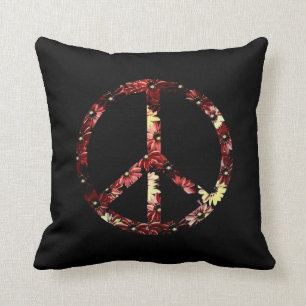 Retro Peace Sign Cushion