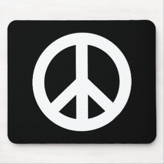Retro Peace Sign Mouse Mat