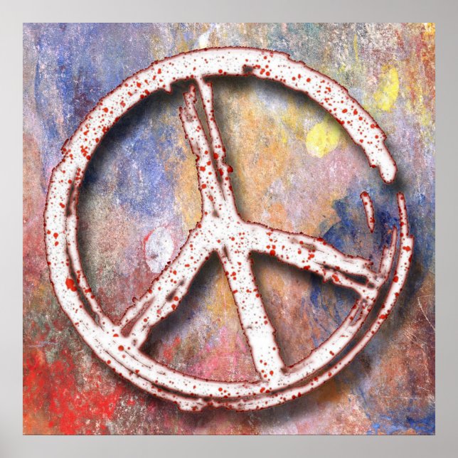 RETRO PEACE SIGN POSTER (Front)