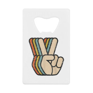 Retro Peace Sign V Fingers Vintage 60s 70s 80s Coo