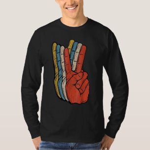 Retro Peace Vintage 60's 70's Hippie Men Women T-Shirt