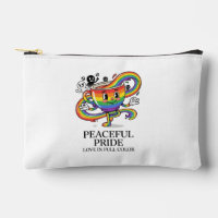 Retro Peaceful Pride Rainbow Coffee Cup T-Shirt