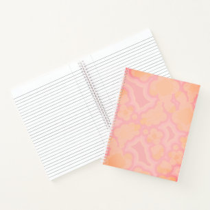 Retro Peach Abstract Notebook
