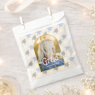 Retro Peach Graduation Favour Bags