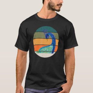 Retro Peacock Cute Birds Animal Graphic T-Shirt