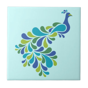 Retro Peacock Tile