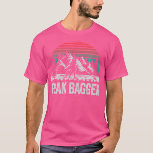 Retro Peak Bagger Peak Bagging Hiking T-Shirt