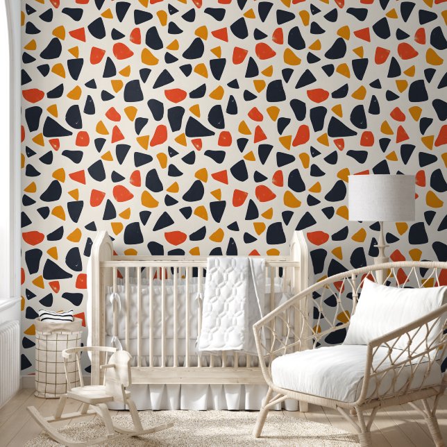Retro Pebble Mosaic Wallpaper (Kids)