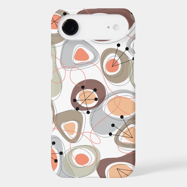 Retro Pebbles Lava Shapes Beach Groovy Fun Casing (Back)