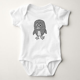 Retro Penguin Baby Bodysuit