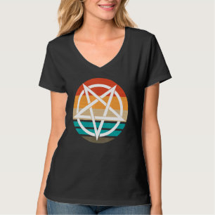 Retro Pentagram Devil 666    T-Shirt