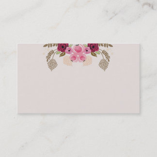 Retro peonies Business Card