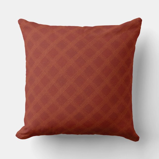 Retro Peppermint Swirl Christmas Throw Pillow (Front)