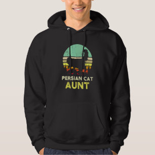 Retro Persian Cat Aunt Vintage Persian Cat Pet Own Hoodie
