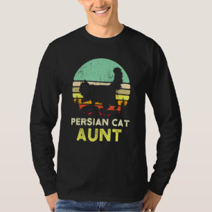 Retro Persian Cat Aunt Vintage Persian Cat Pet Own T-Shirt