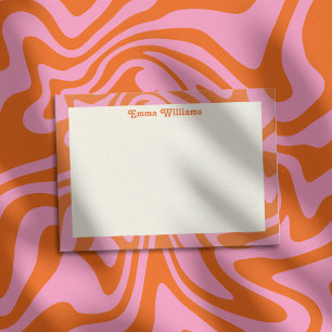 Retro Personalised Name Modern Card