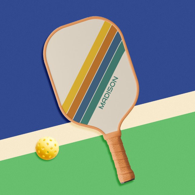 Retro Personalised Name Pickleball Paddle (Creator Uploaded)