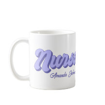 Retro Personalised Nurse Mug