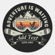 Retro Personalised Ski Adventure