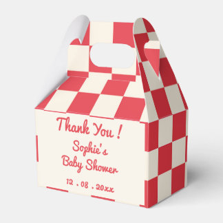 Retro Personalised “Thank You” Baby Shower Favour Box