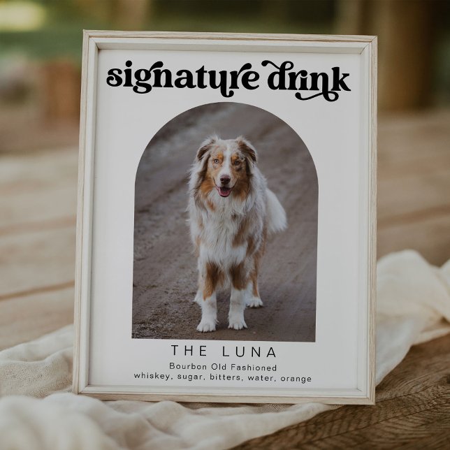 retro pet signature cocktail bar sign (Creator Uploaded)
