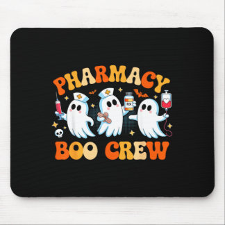Retro Pharmacy Boo Crew Ghost Pharmacist Tech Mouse Mat