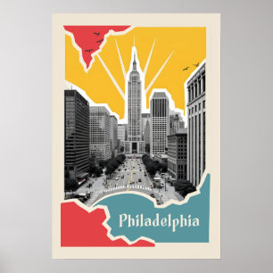Retro Philadelphia Poster