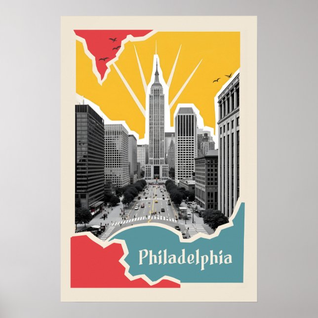 Retro Philadelphia Poster (Front)