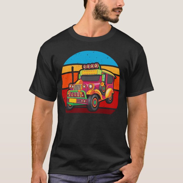 Retro Philippines Jeepney Truck T-Shirt (Front)