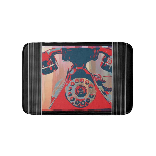 Retro Phone Bath Mat (Front)