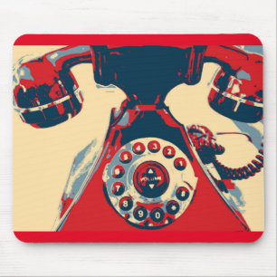 Retro Phone Mouse Mat