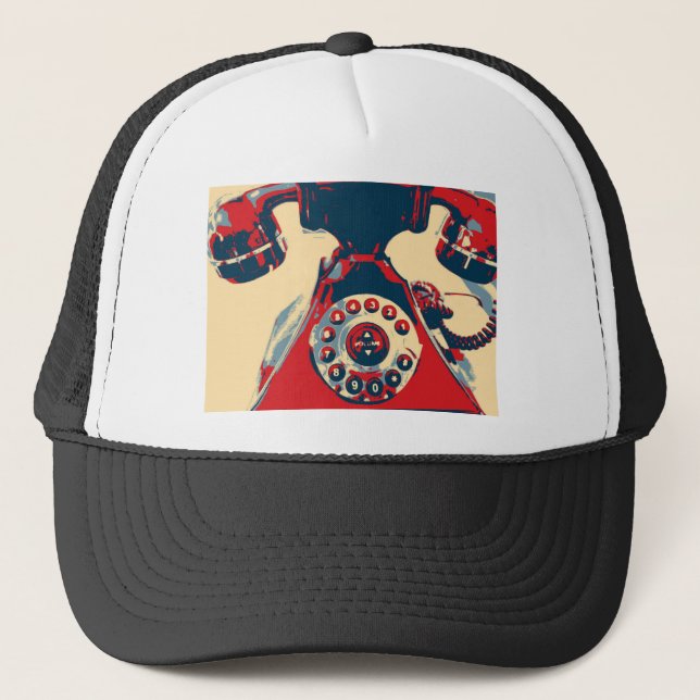 Retro Phone Trucker Hat (Front)