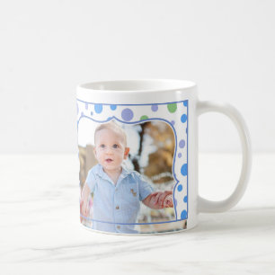 Retro Photo Blue Mug for kids