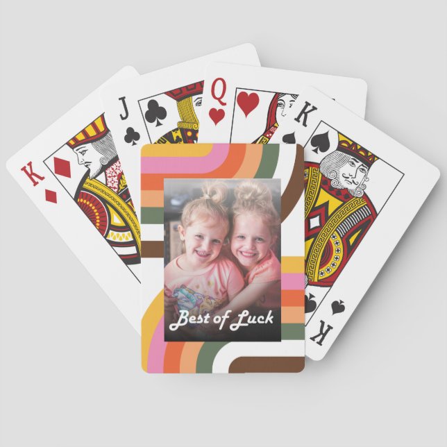Retro Photo Playing Cards (Back)