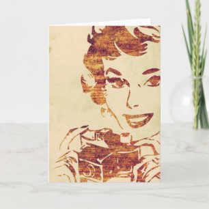 Retro photographer card