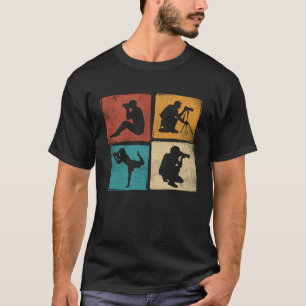 Retro Photographer Positions Vintage Camera Photog T-Shirt