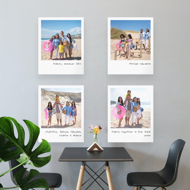 Retro Photographs With Handwritten Font (Retro Photographs With Handwritten Font Wall Art Sets from Ricaso. Add own photos and text.)