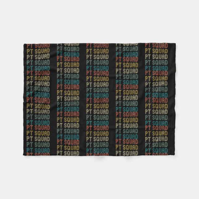 Retro Physical Therapy PT Squad Therapist Idea  Fleece Blanket (Front (Horizontal))