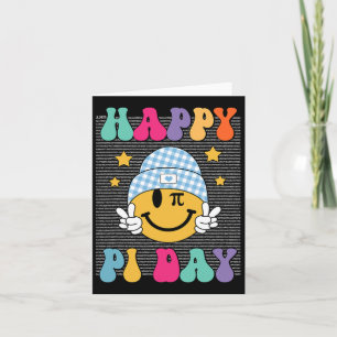 Retro Pi Day 10000 Digits Pi Sign Math Teacher Men Card