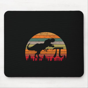 Retro Pi Day 3.14 Dinosaur Funny Pi Day Math Toddl Mouse Mat