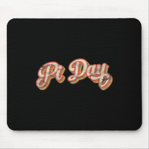 Retro Pi Day Text Gift Vintage Math Teacher Studen Mouse Mat