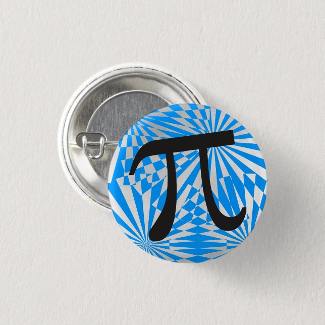 Retro Pi Symbol 3 Cm Round Badge (Front & Back)