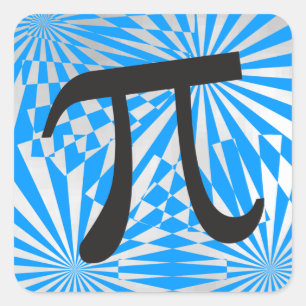Retro Pi Symbol Stickers - Cool Pi Day Gift