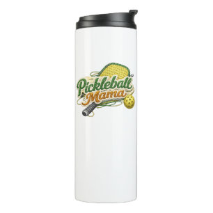 Retro Pickleball Mama Mother's Day  Thermal Tumbler